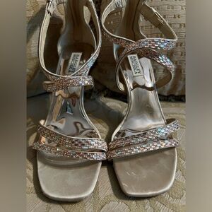 Badgley Mischka Women's Zendaya Embellished Sandal Sz 9